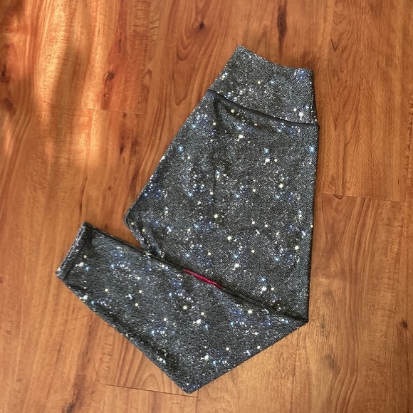 Peloton Leggings WITH Galaxy Girls Night Out Reversible Leggings Size XL - Picture 5 of 7